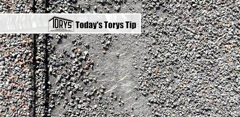 Loose granules is a sign of weathered shingles